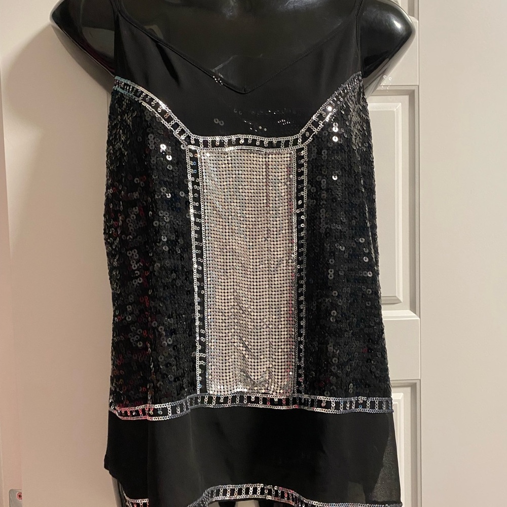 2/$30 Bundle -Express Black and Silver Sequin Camisole